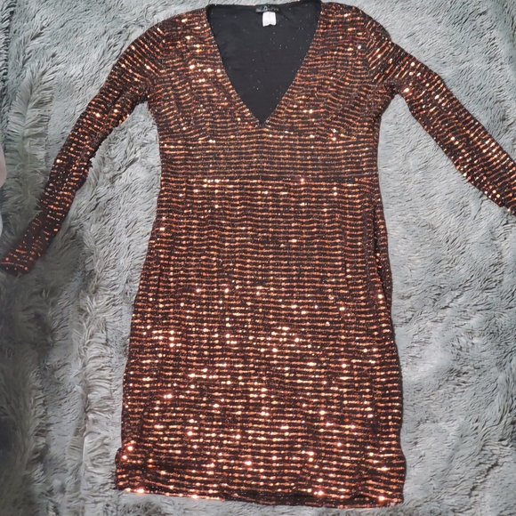 Kimcine Curve Dresses & Skirts - Orange and black dress
